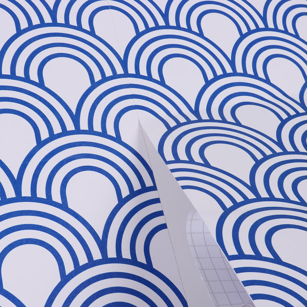 NeoWing Blue Geometric Vinyl Wallpaper